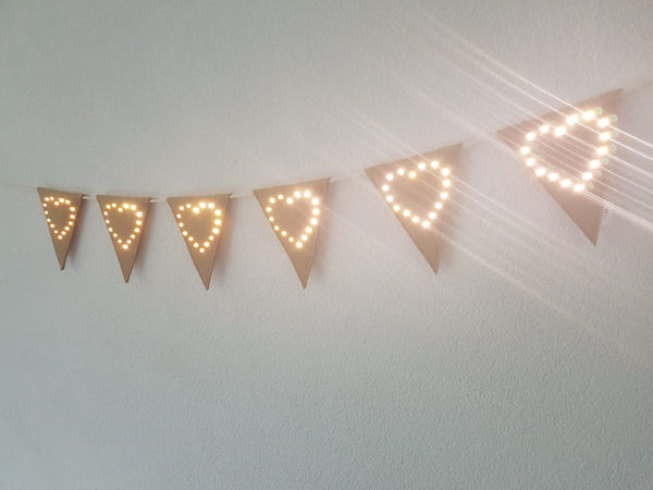 Flag Line Heart Caramel - Led Lighting