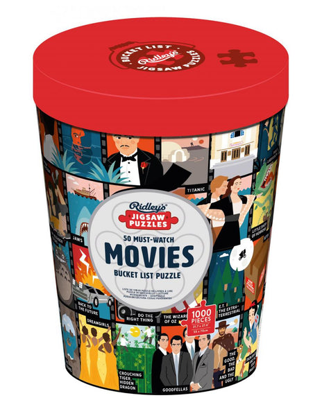 50 MUST-WATCH MOVIES BUCKET LIST - PUZZLE 1000 PIECES