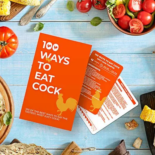 100 Ways To Eat Cock - set of 100 cards