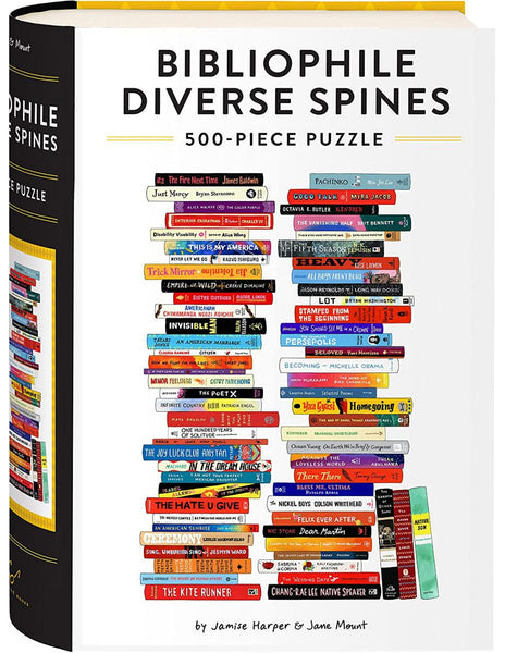 Bibliophime Diverse Spines - 500 Piece Puzzle