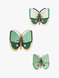 Fern Striped Butterflies - set of 3