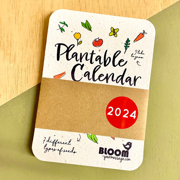Plantable '7 Seeds' Calendar 2024