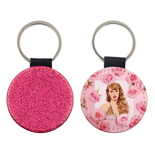 Taylor Swift Valentine's Keychain - Pink