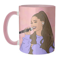 Ariana Grande Mug - Inner & Handle Pink