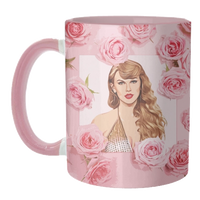 Taylor Swift Valentine's Mug - Inner& Handle Pink