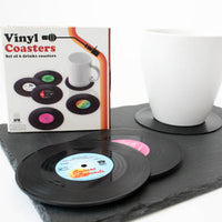 Vinyl Coasters - set of 6 drink coasters
