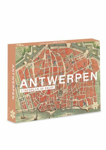 Antwerpen Stadsplan 18de Eeuw - 1000 piece puzzel