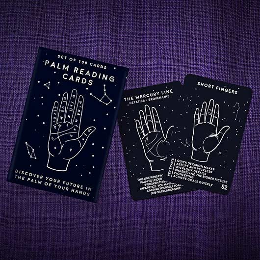 Palm Reading Cards - set of 100 cards