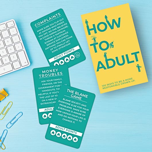 How To Adult - set of 100 cards
