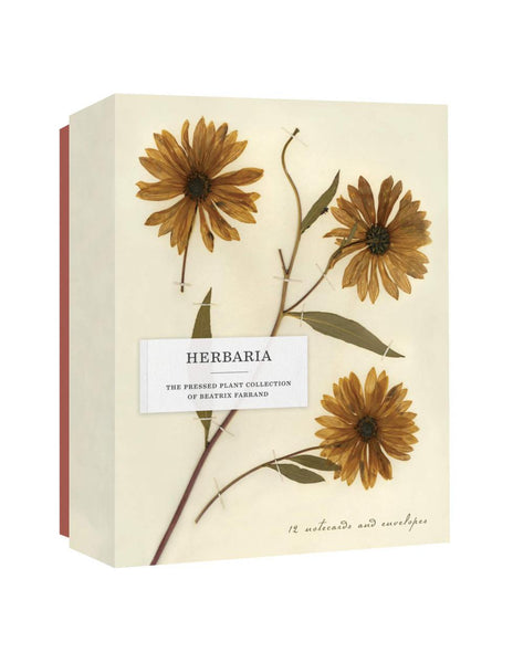 HERBARIA. THE PRESSED PLANT COLLECTION OF BEATRIX FARRAND 12 Notecards and Envelopes