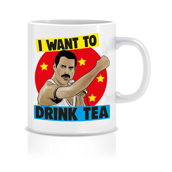 I Want To Drink Tea Freddie Mug