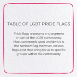 TABLE OF LGBT PRIDE FLAGS