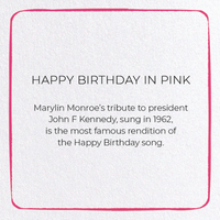 HAPPY BIRTHDAY IN PINK