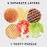 Burger 6 Layer Jigsaw Puzzle