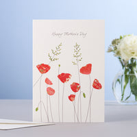MOTHERS DAY POPPIES & GRASS CARD