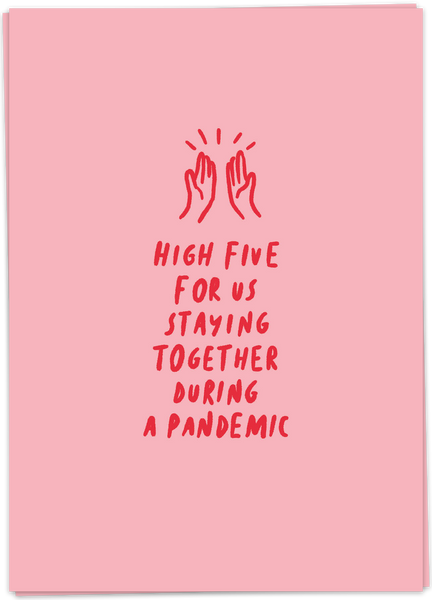 High Five For Us Staying Together During A Pandemic