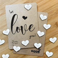 Blooming confetticards (bloeiconfetti en kaart) Let Love Grow!