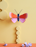 Speckled Copper Butterfly Wall Art