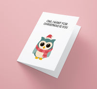 Owl I Want For Christmas Is You