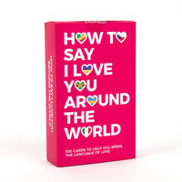 How To Say I Love You Around The World - set of 100 Cards