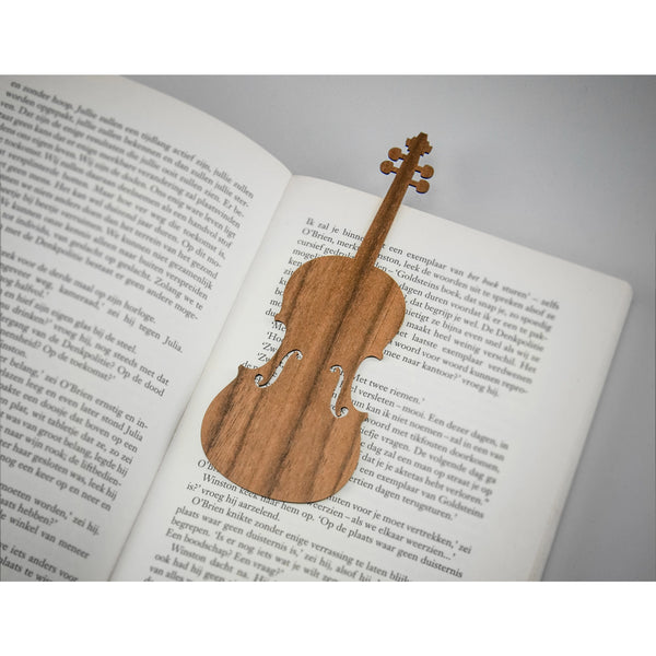 Wooden Bookmark Violin