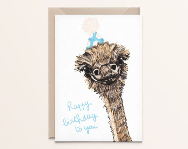 Happy Birthday To You - Ostrich