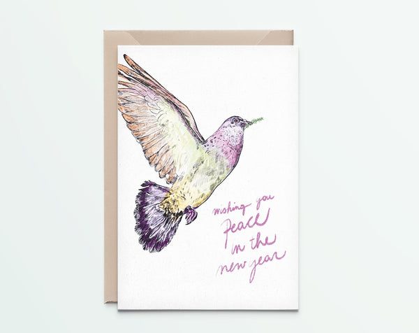 Wishing You Peace In The New Year - Peace Dove