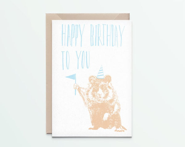 Happy Birthday To You - Wild Hamster