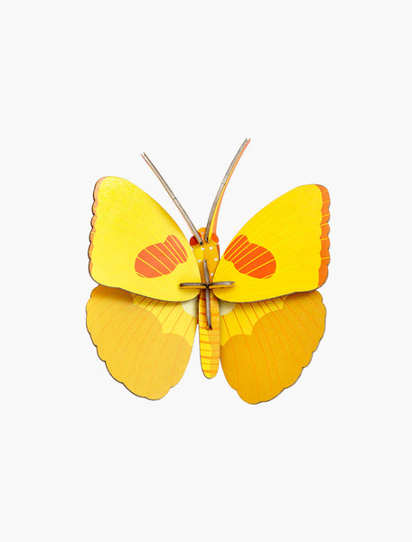 Yellow Butterfly Wall Deco